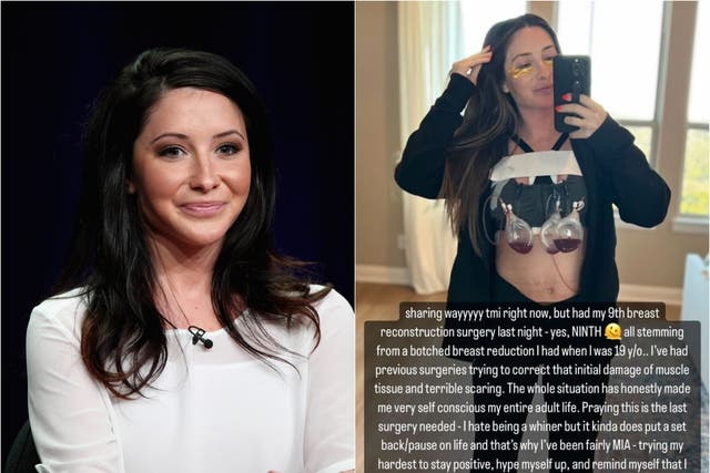 <p>Bristol Palin shares candid update about her breast reconstruction surgery</p>