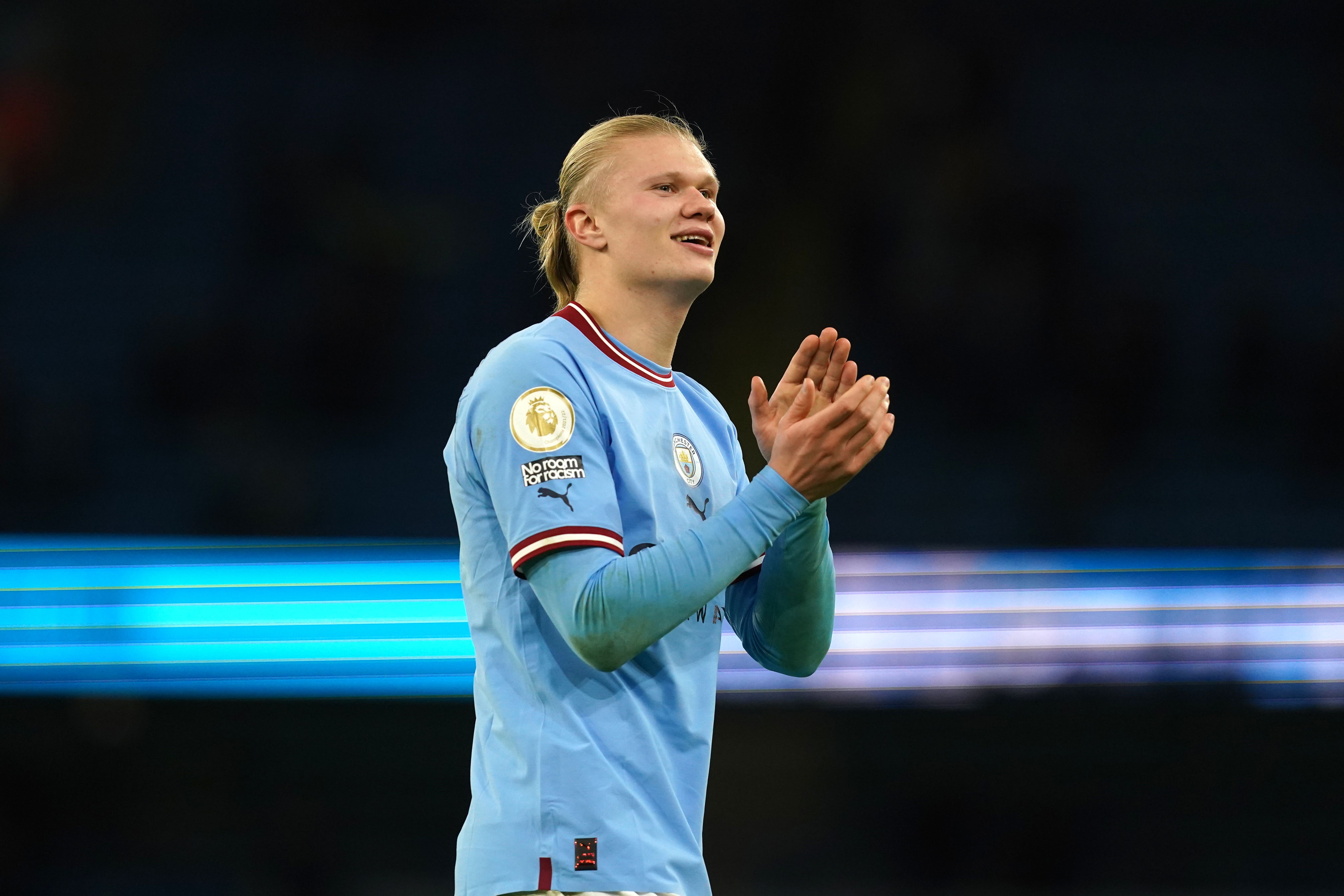 The arrival of international stars to like Manchester City’s Erling Haaland last summer contributed to English clubs spending by far the most on international deals in 2022 (Martin Rickett/PA)