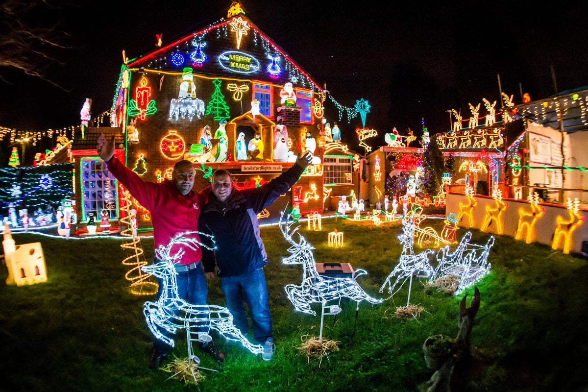 Brothers raise more than £100k for charity from Christmas lights display