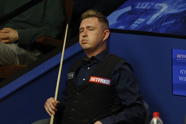 Kyren Wilson suffered an unexpected defeat against the teenager (Richard Sellers/PA)