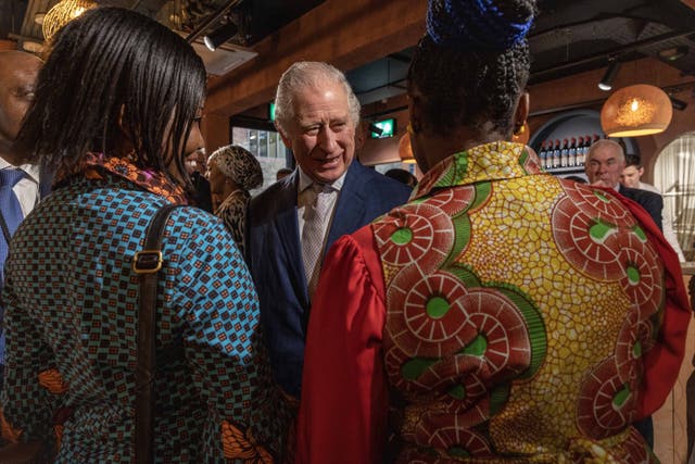 The King visits The Africa Centre (Jack Hill/The Times/PA)