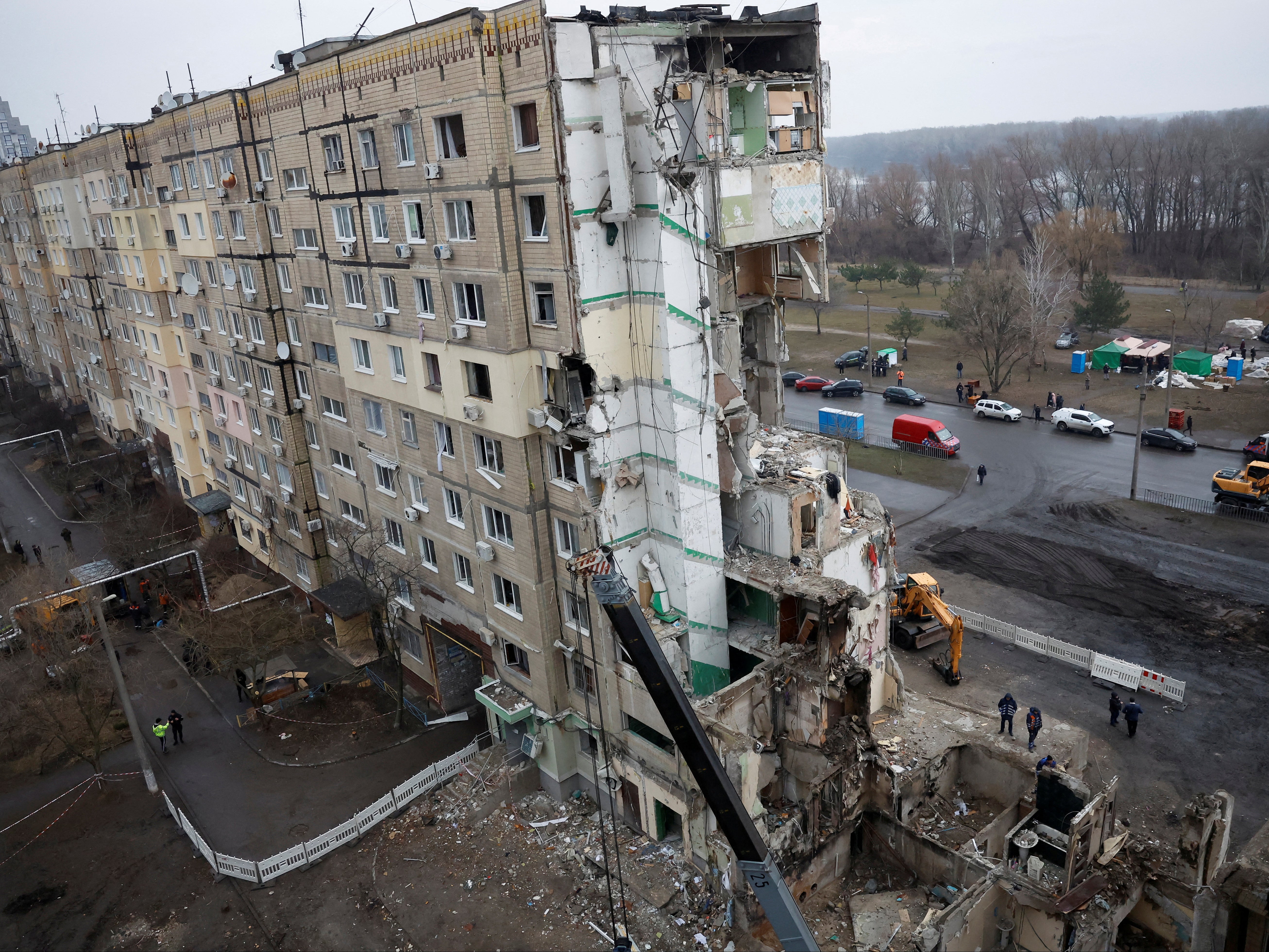 At least 46 people were killed by a Russian missile strike on a Dnipro apartment block