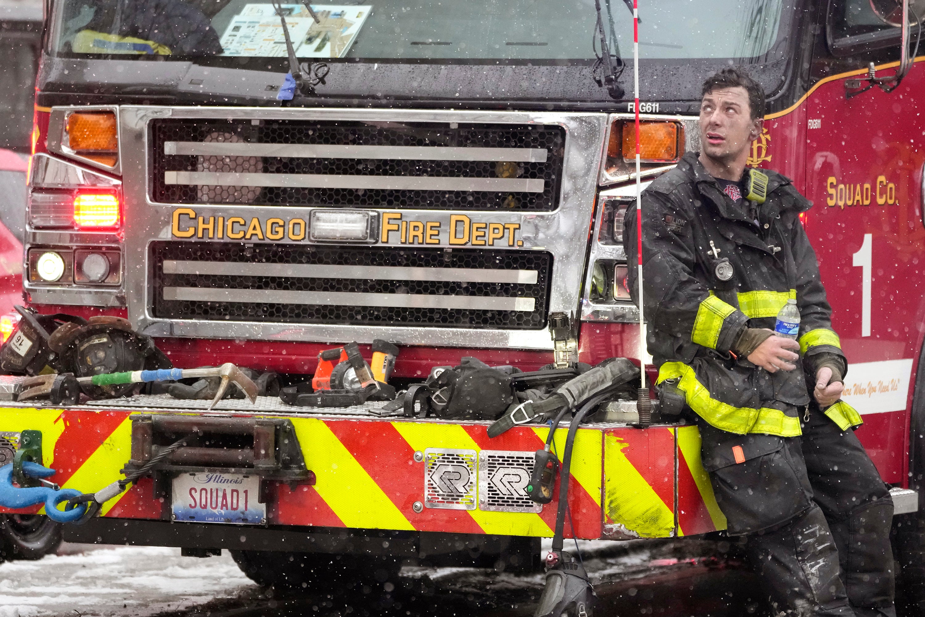 APTOPIX Chicago High Rise Fire