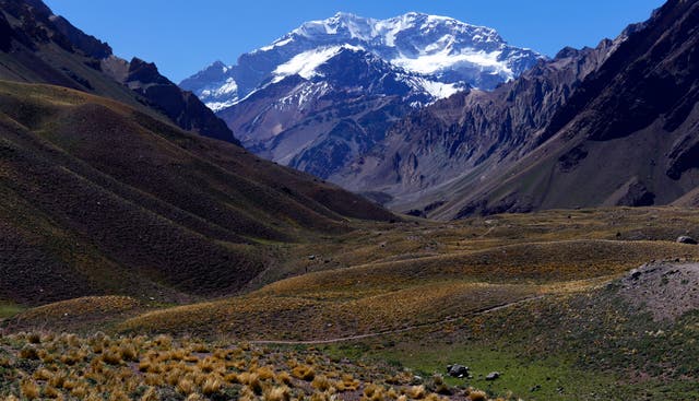 <p>Mount Aconcagua is the highest mountain outside of Asia</p>