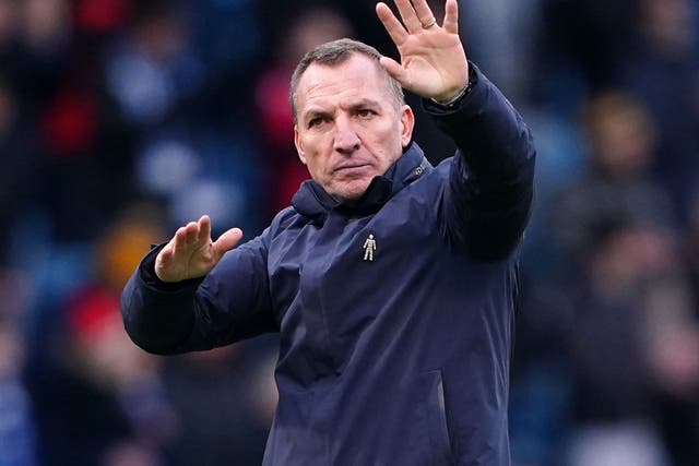 Leicester manager Brendan Rodgers is looking to the future (Zac Goodwin/PA)