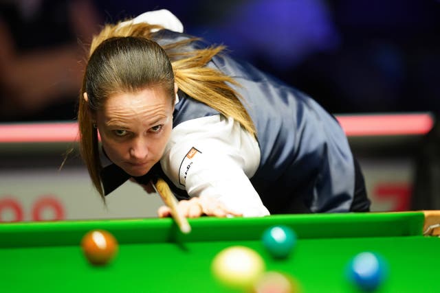 Reanne Evans built up an early lead in the one-frame tournament (Mike Egerton/PA)