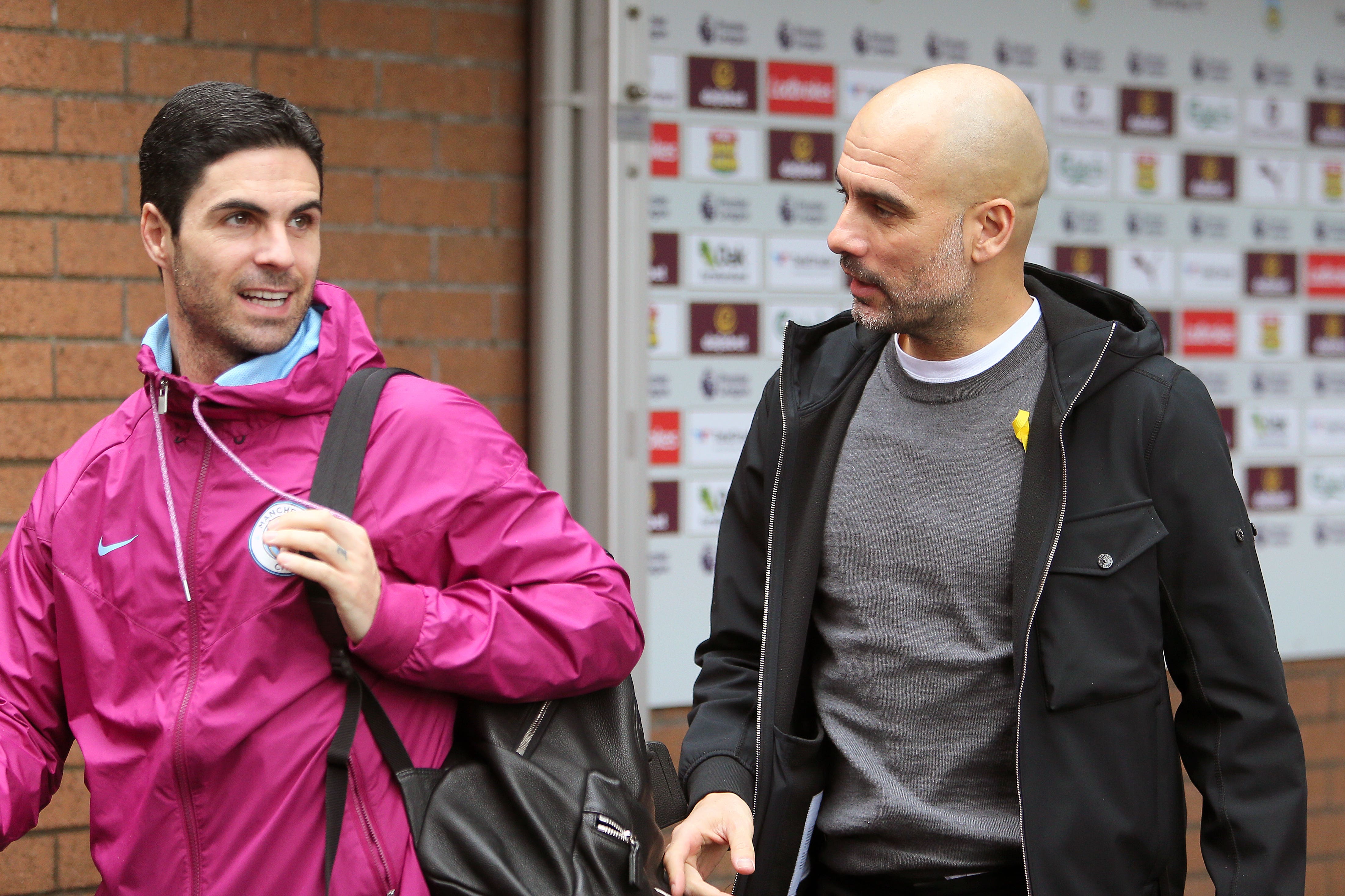 Pep Guardiola (right) faces former assistant Mikel Arteta (left) in the FA Cup (Richard Sellers/PA)