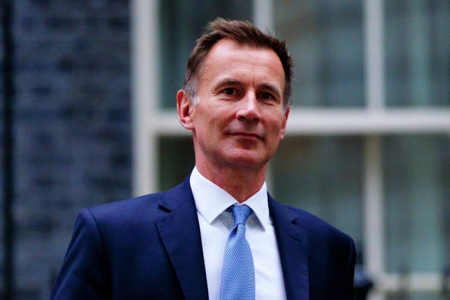 Chancellor Jeremy Hunt (Victoria Jones/PA)