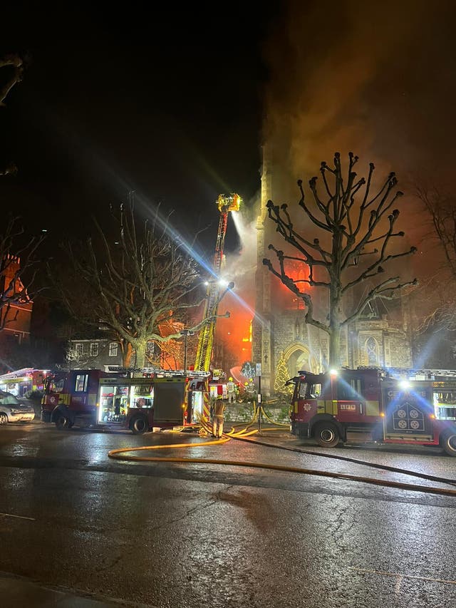 St Mark’s Church: Fire rips through historic London church as ...