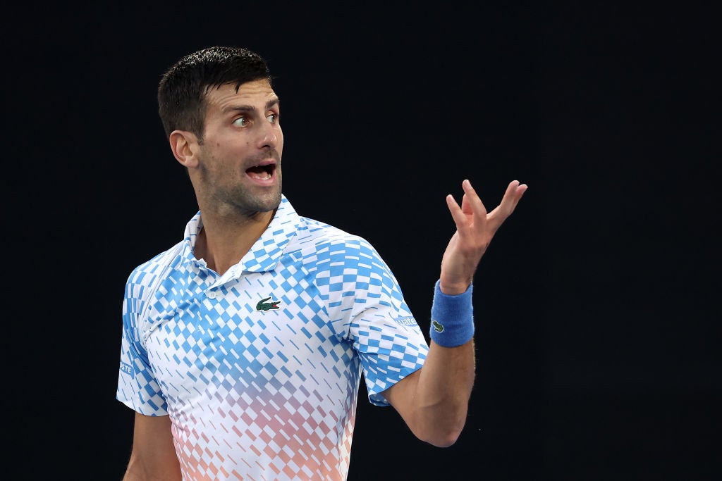 Djokovic was edgy and irritated in the first set