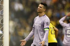 Cristiano Ronaldo taunted by ‘Messi’ chants after new low in Saudi Arabia