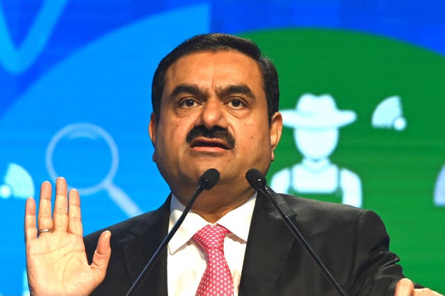 <p>File: Chairperson of Indian conglomerate Adani Group, Gautam Adani, speaks at the World Congress of Accountants in Mumbai</p>