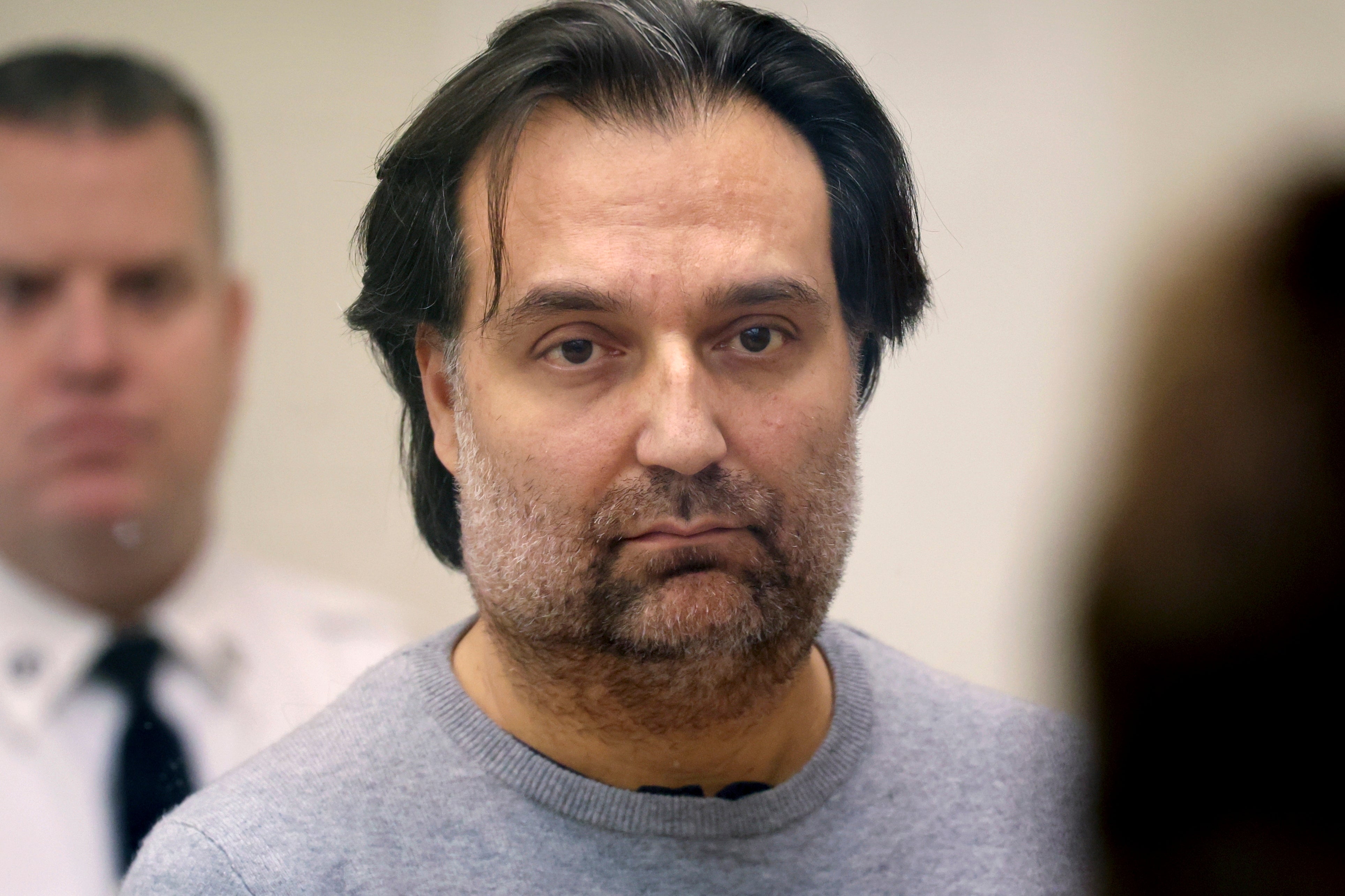 Brian Walshe at his arraignment on 10 January 2023, in Quincy District Court in Quincy. He is charged with murder in connection to Ms Walshe’s disappeance