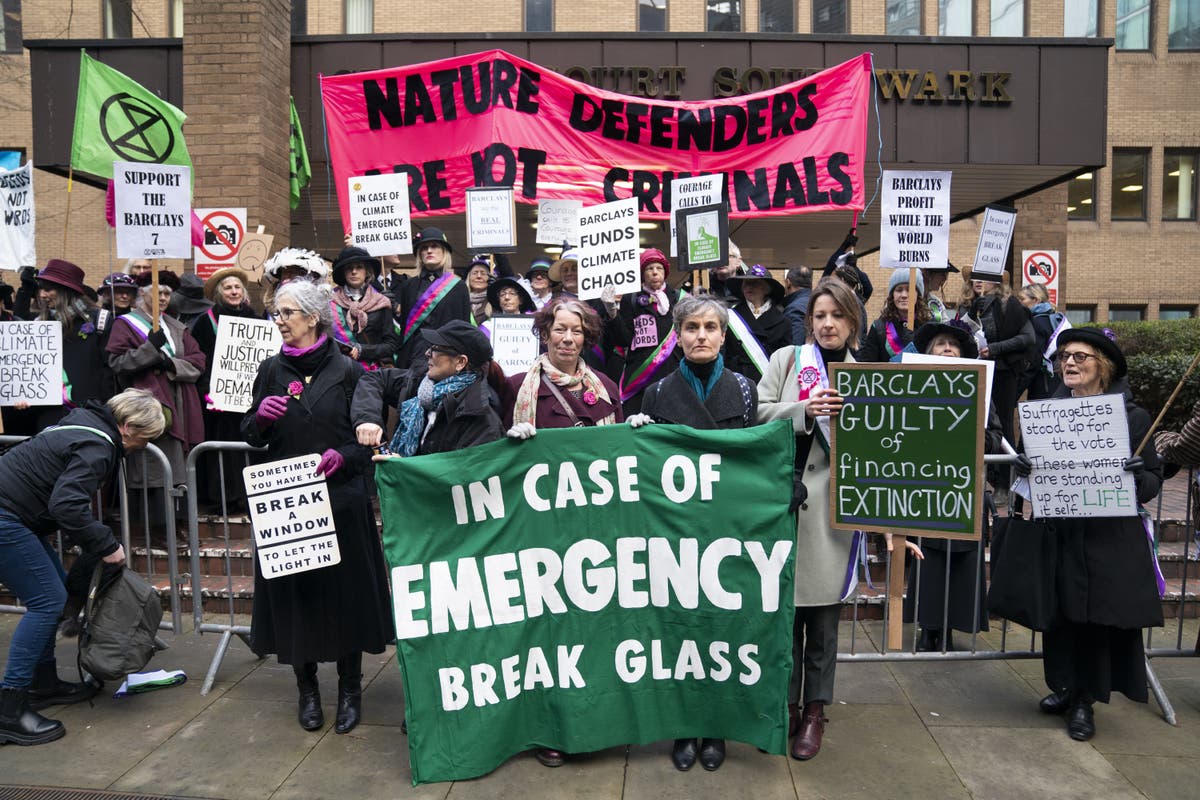 Climate protestors spared jail after smashing Barclays windows