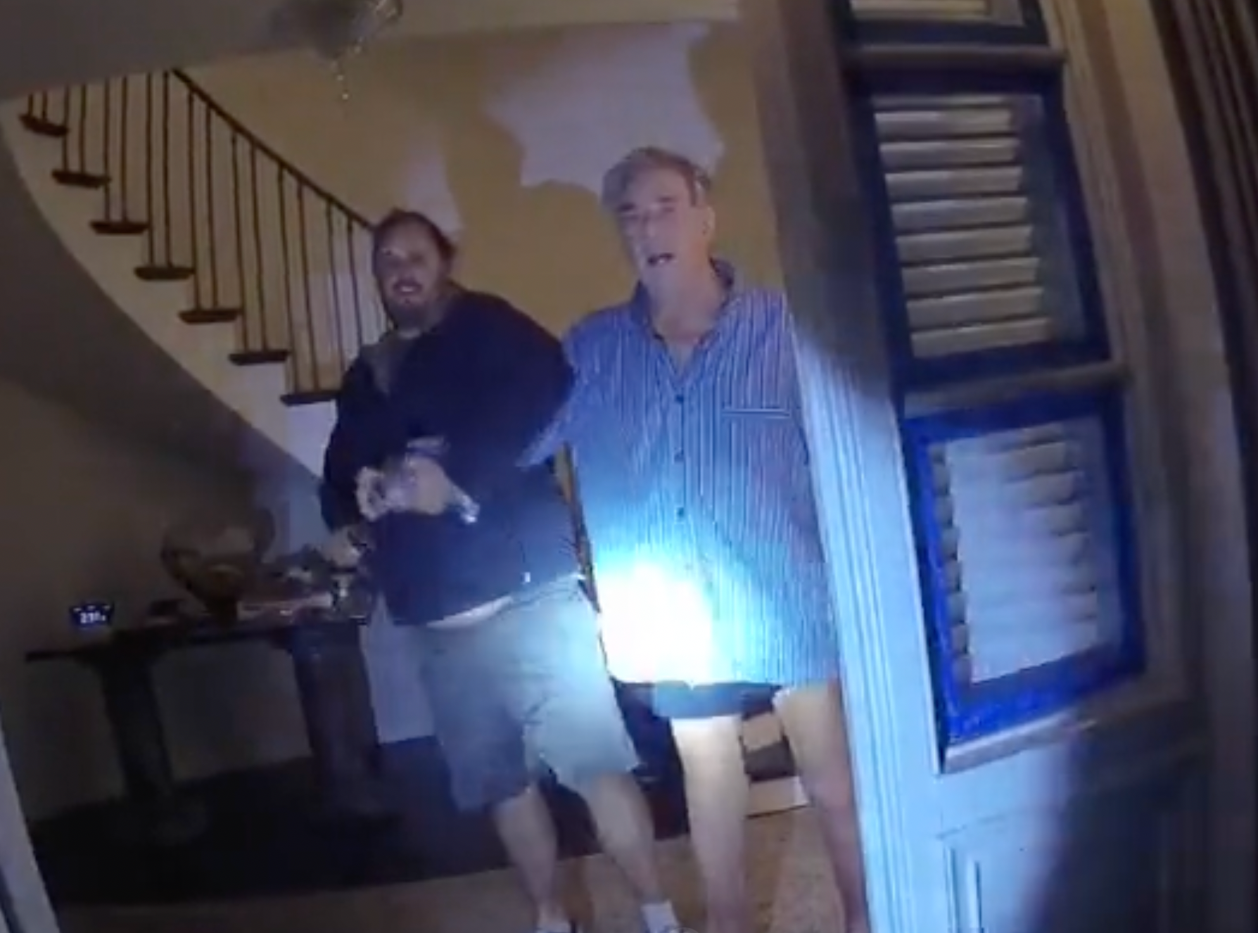 Police bodycam footage showing Paul Pelosi and an intruder, identified as David DePape, has been released by a California court