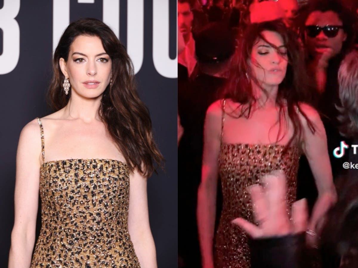 Los videos de baile de Anne Hathaway se vuelven virales durante la Semana de la Moda de París