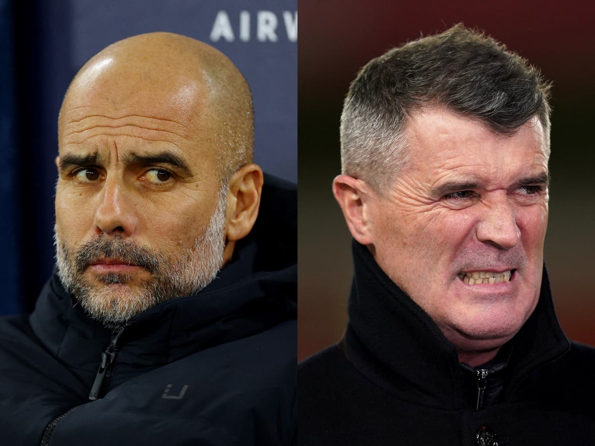 Pep should smile a bit more!': Roy Keane mocks Guardiola after frosty  interview | The Independent