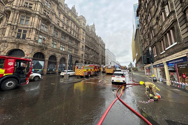 Barry Martin died after suffering injuries while fighting a fire at the Jenners building in Edinburgh on Monday (Dan Barker/PA)