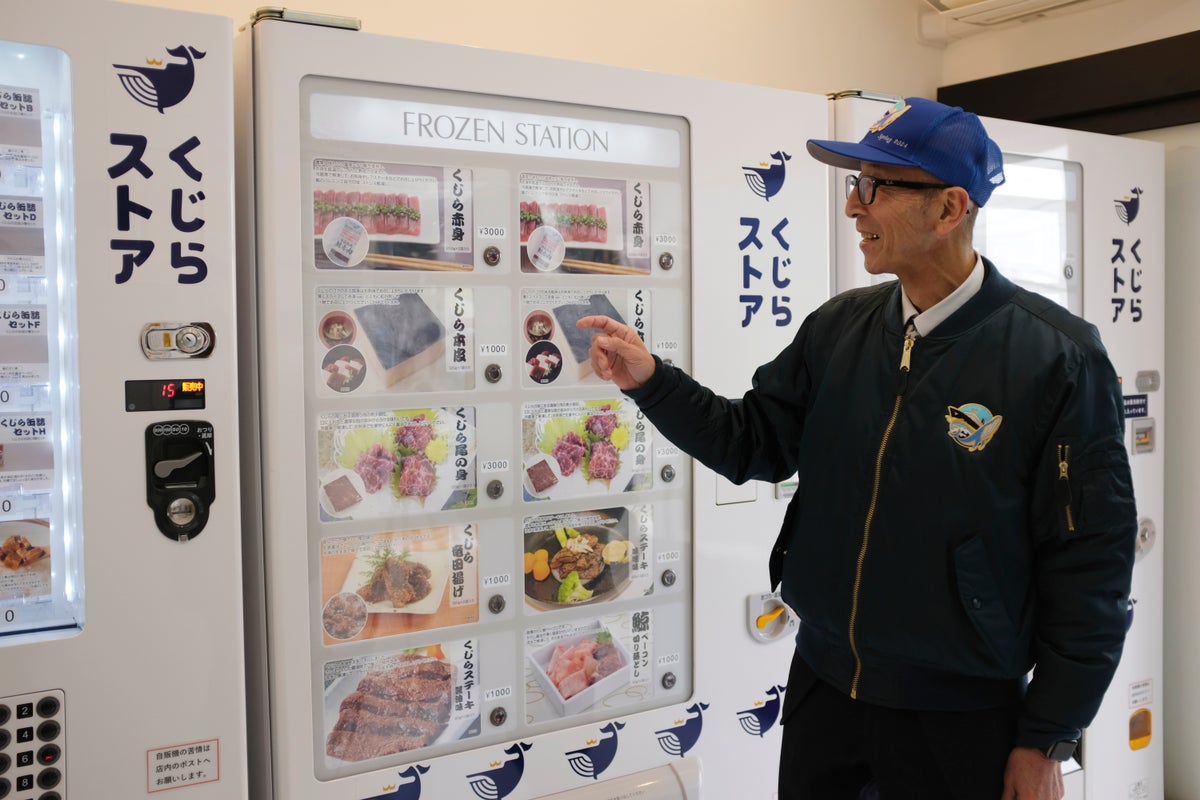 Japan launches whale meat vending machines to promote sales