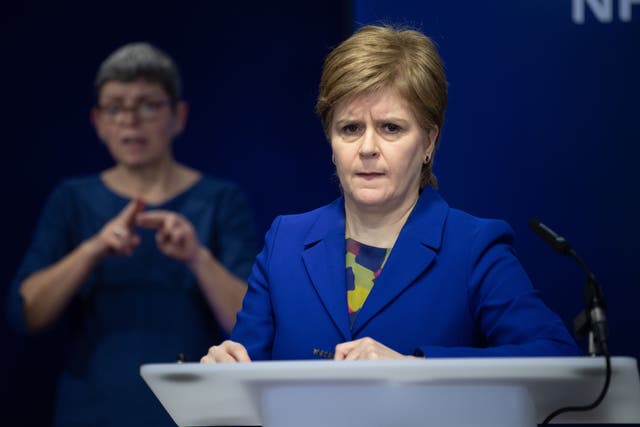 The Scottish Tories want Nicola Sturgeon to block the transfer of Tiffany Scott to a female prison (Lesley Martin/PA)