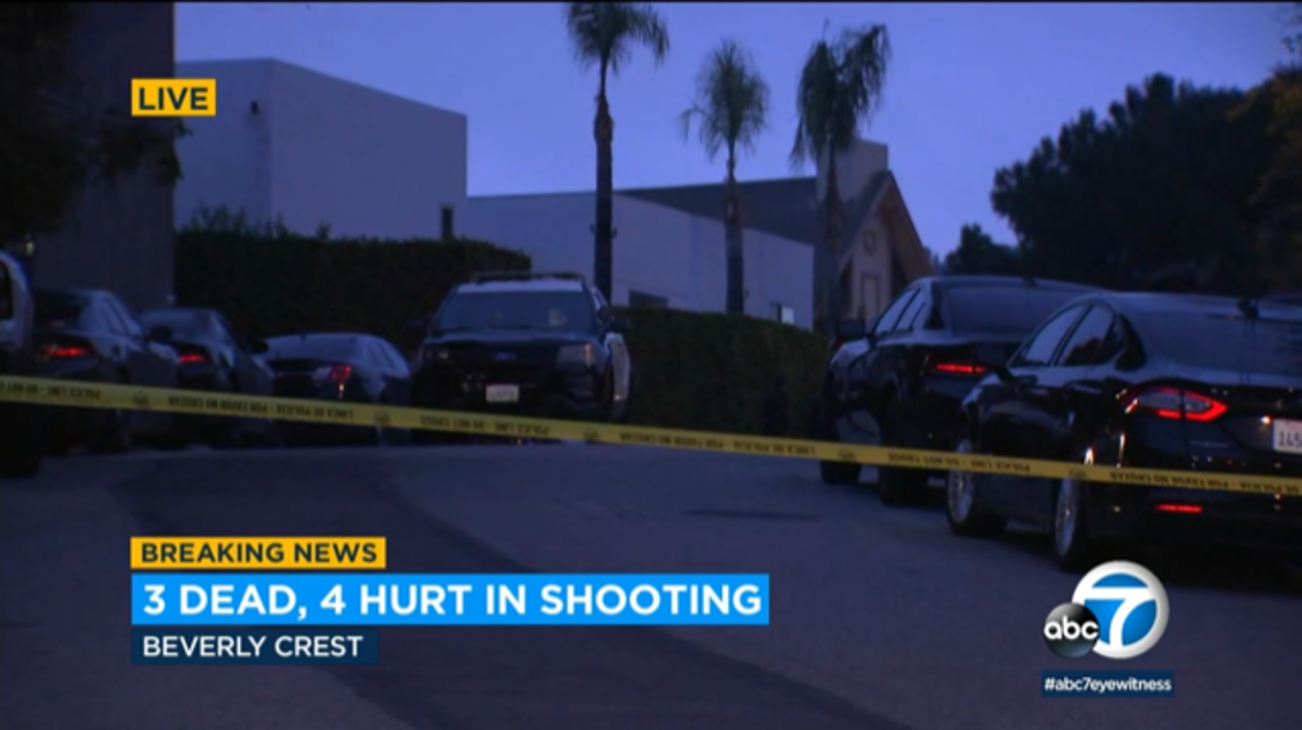 Shooting near Beverly Hills leaves three dead, four injured