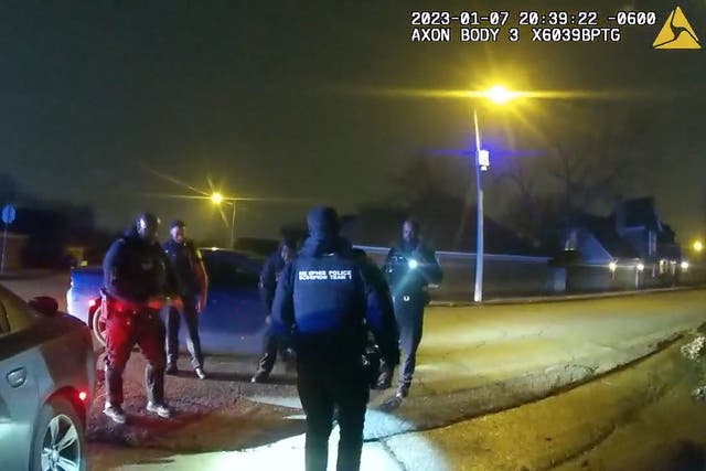 <p>Four Memphis police  officers talk after fatally beating Tyre Nichols </p>