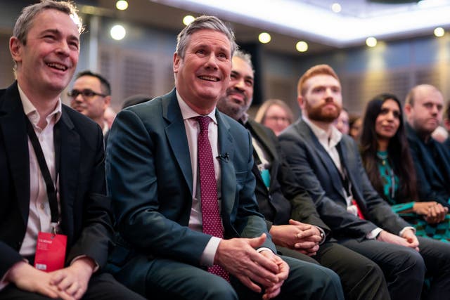 Labour Party leader Sir Keir Starmer at a party conference in London on Saturday (Aaron Chown/PA)