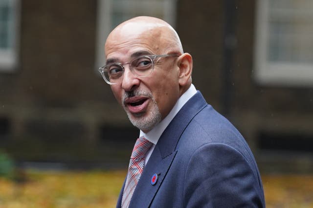 Former Conservative chairman Nadhim Zahaw has been sacked by Rishi Sunak (Stefan Rousseau/PA)