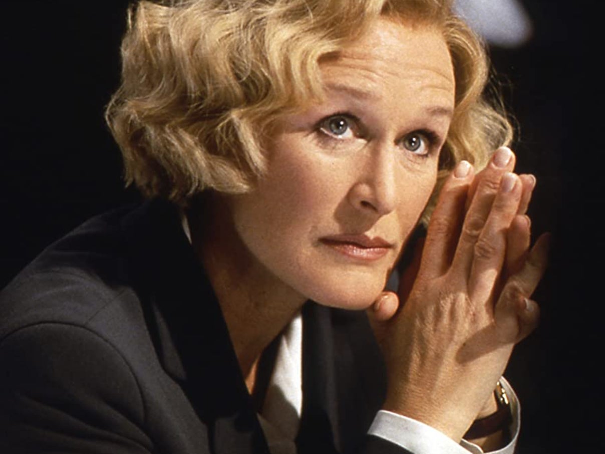 Glenn Close in thriller ‘Air Force One’, which is leaving Netflix this month