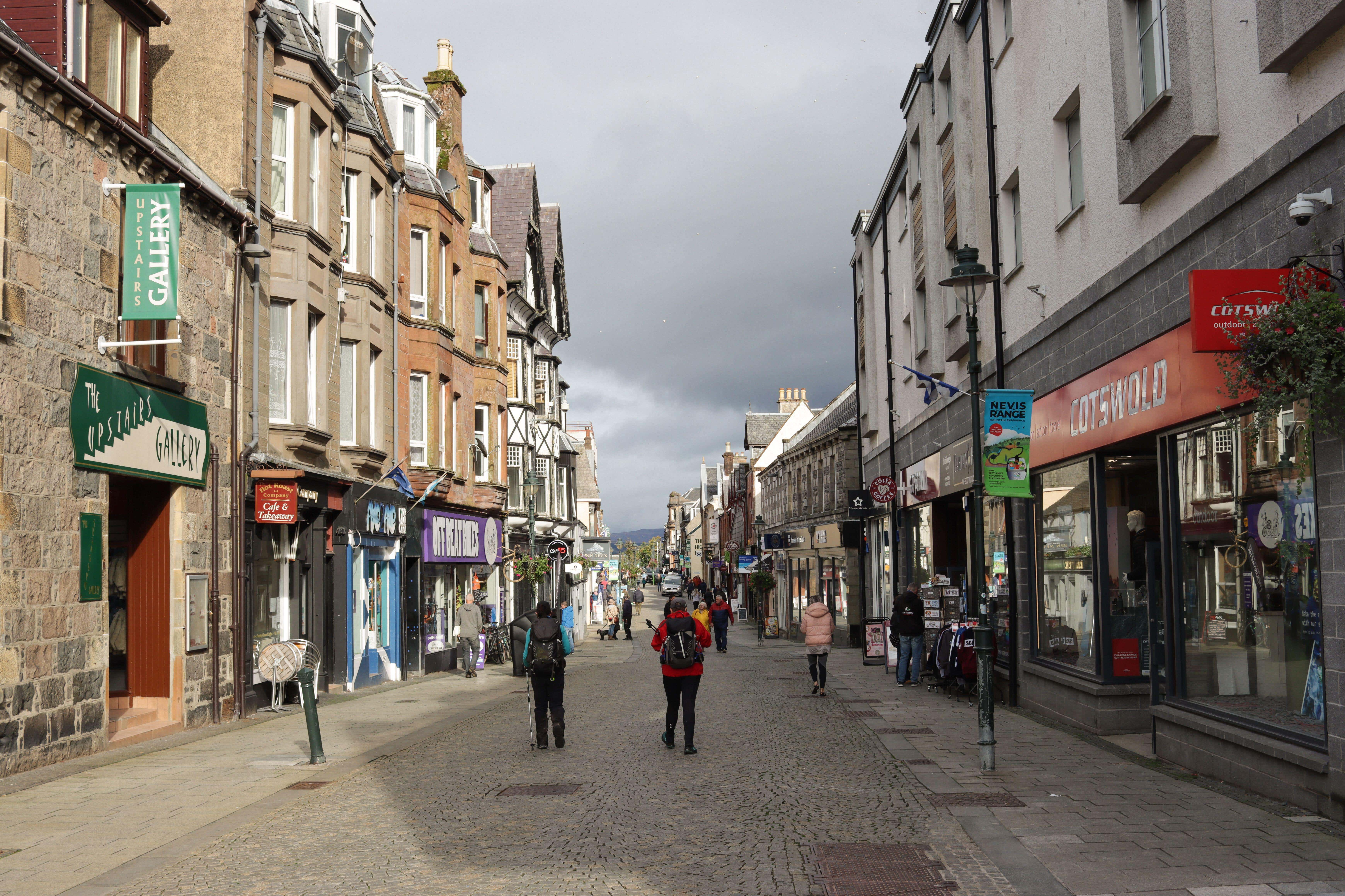 A Scottish high street (Alamy/PA)