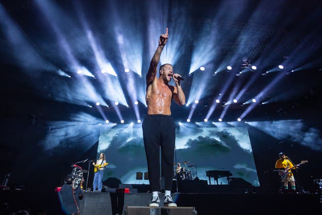 <p>Imagine Dragons perform at Lollapalooza India 2023 </p>