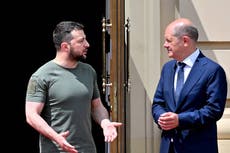 Ukraine news – live: Germany warns against arms race amid Putin’s ‘constant’ attacks