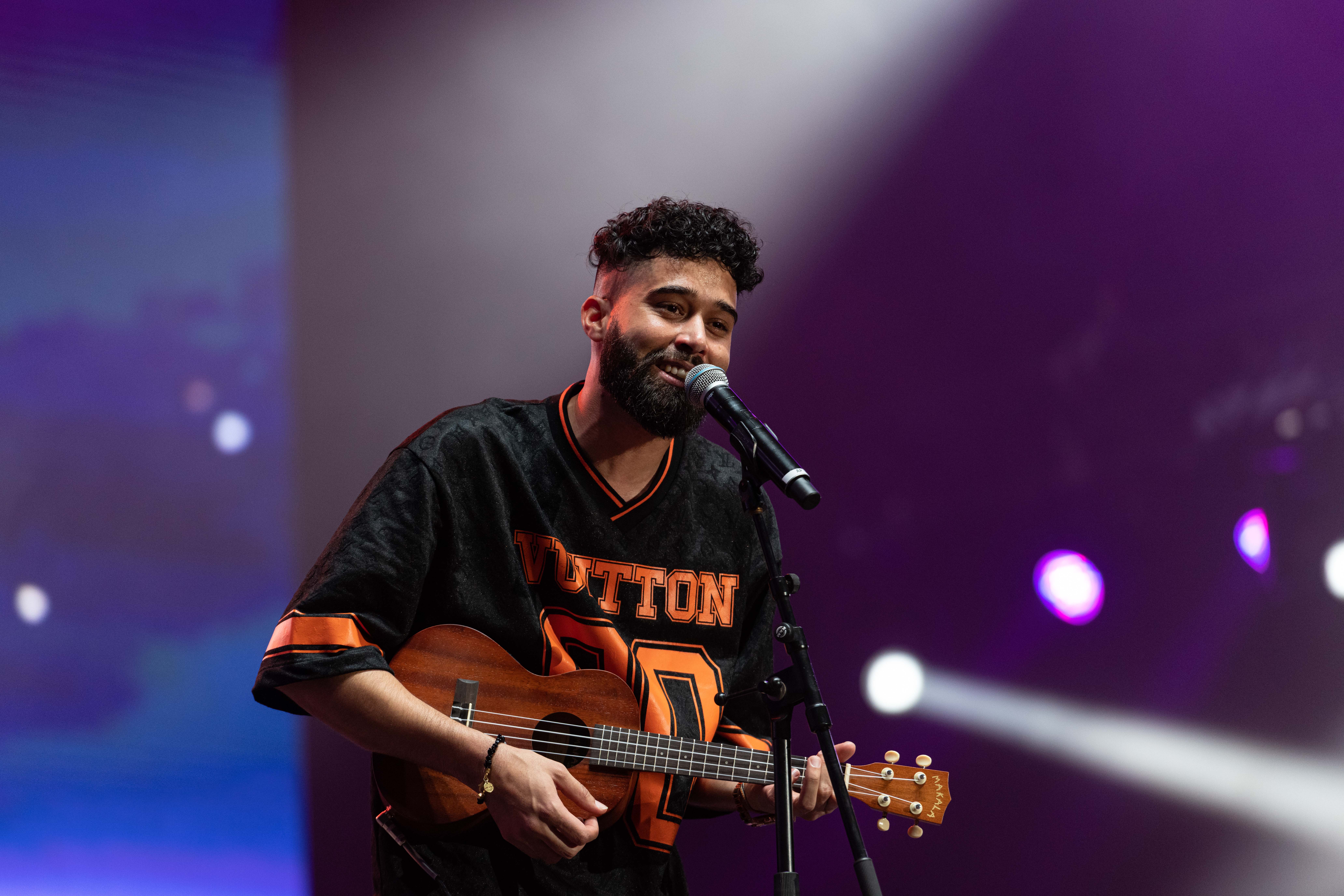 AP Dhillon performs at Lollapalooza India 2023