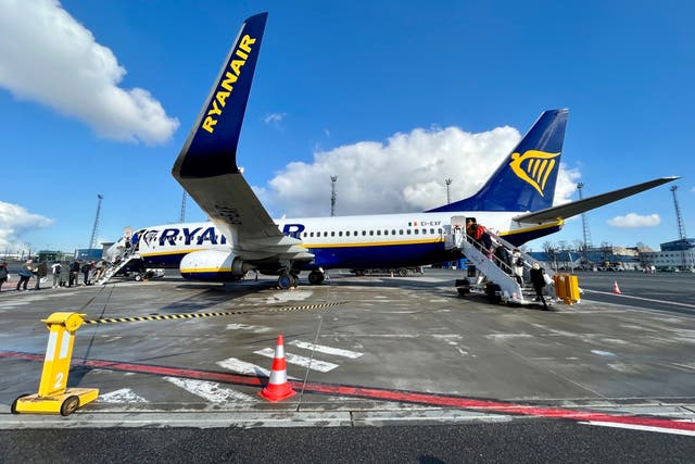<p>Looking up: Ryanair is filling its planes almost to capacity</p>