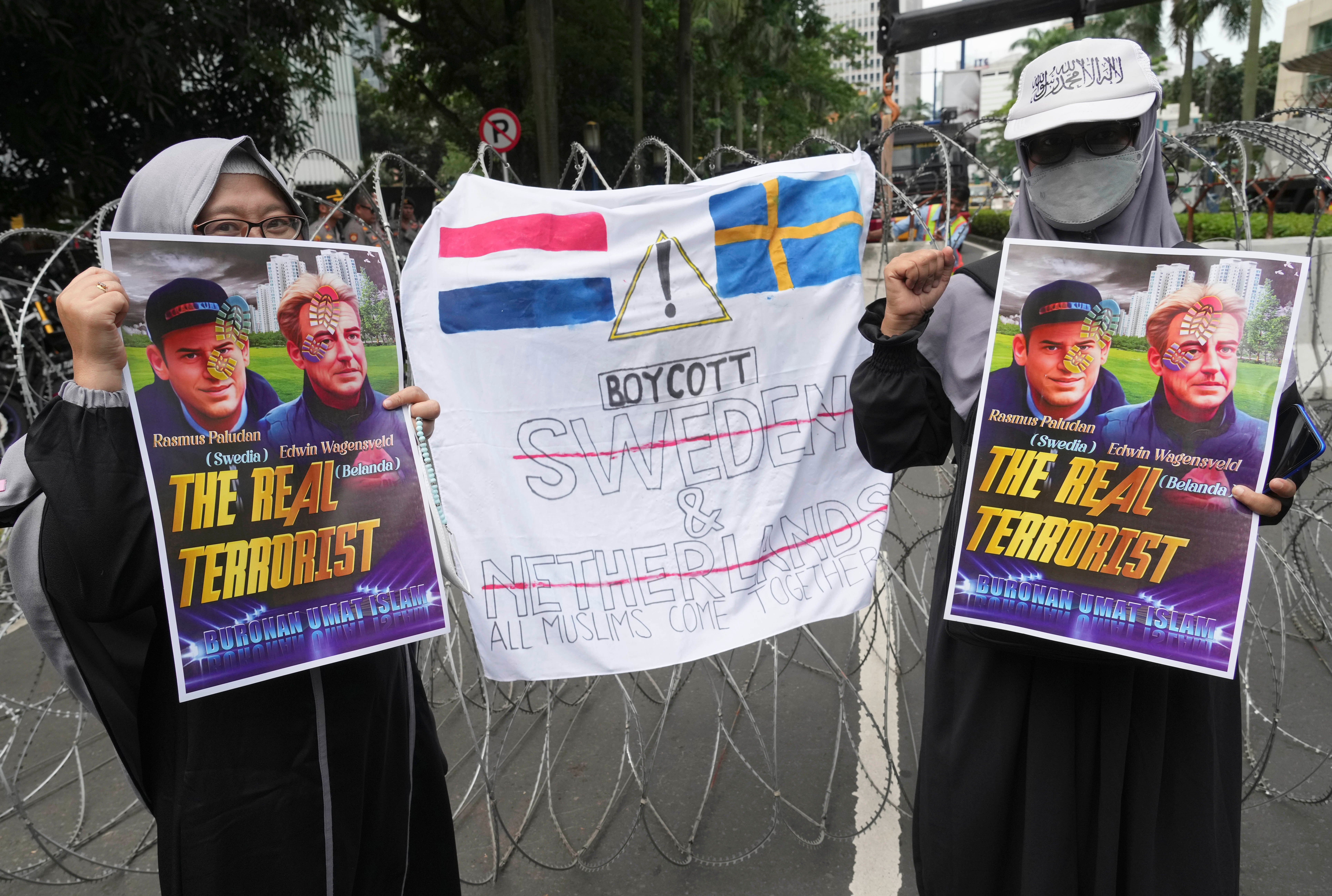 Indonesia Sweden Protest