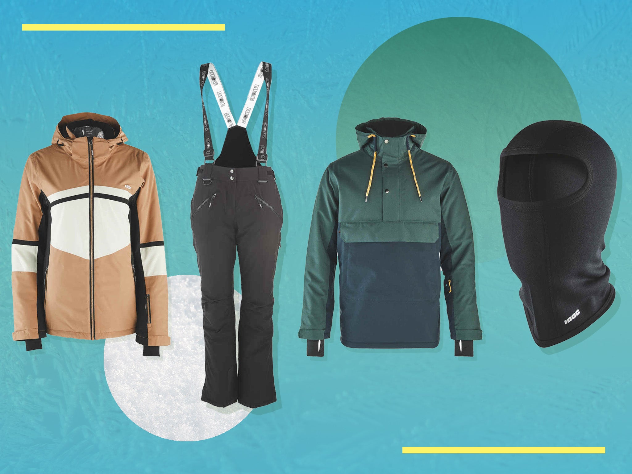 Shop ski jackets and trousers, balaclavas, snoods and more