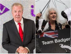 ‘Do not be fooled’: Jeremy Clarkson hits out at Brian May over defence of ‘b*****d’ badgers
