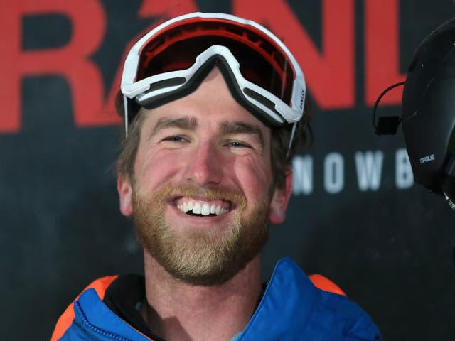 <p>Kyle Smaine looks on from the podium after finishing in first place in the final round of the FIS Freeski World Cup 2018  Men's Ski Halfpipe during the Toyota U.S. Grand Prix on January 19, 2018 in Mammoth, California</p>