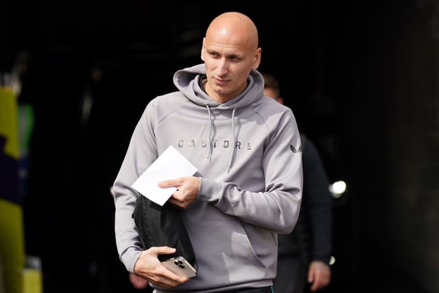 Jonjo Shelvey was having a medical at Nottingham Forest on Monday lunchtime (Owen Humphreys/PA)