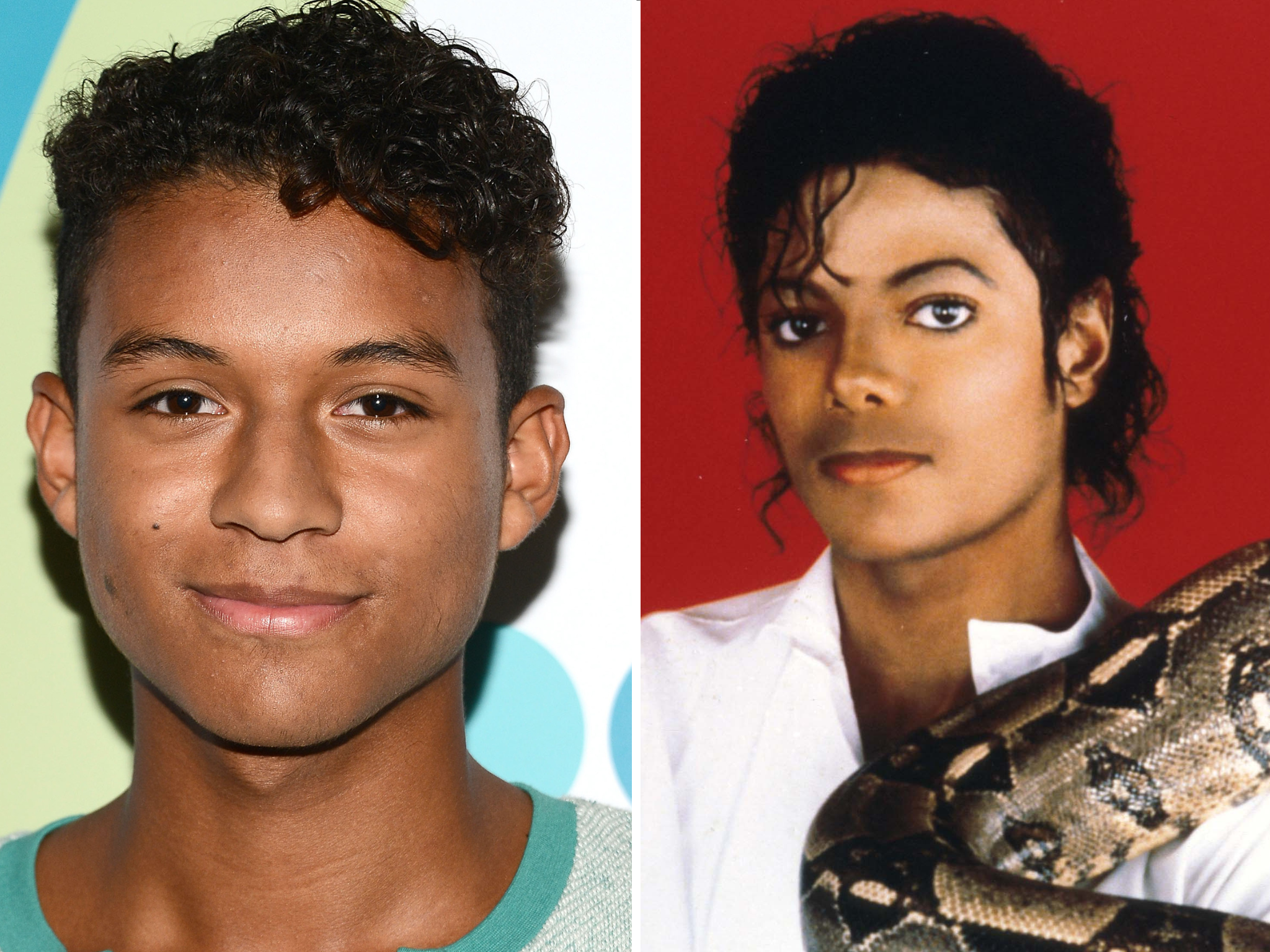 Jaafar Jackson and Michael Jackson