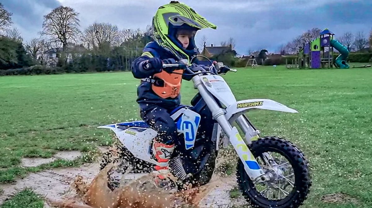 UK’s ‘youngest daredevil’ competing in national motocross races aged four