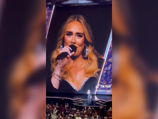Adele brought to tears after spotting photo held by fan at Las Vegas concert