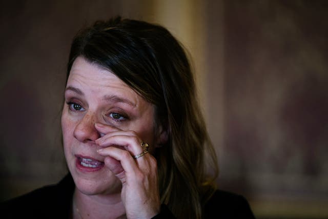 <p>Gabby Petito’s mother, Nicole Schmidt, said that she forgives her daughter’s suspected killer but blames his mother for ruining their families </p>