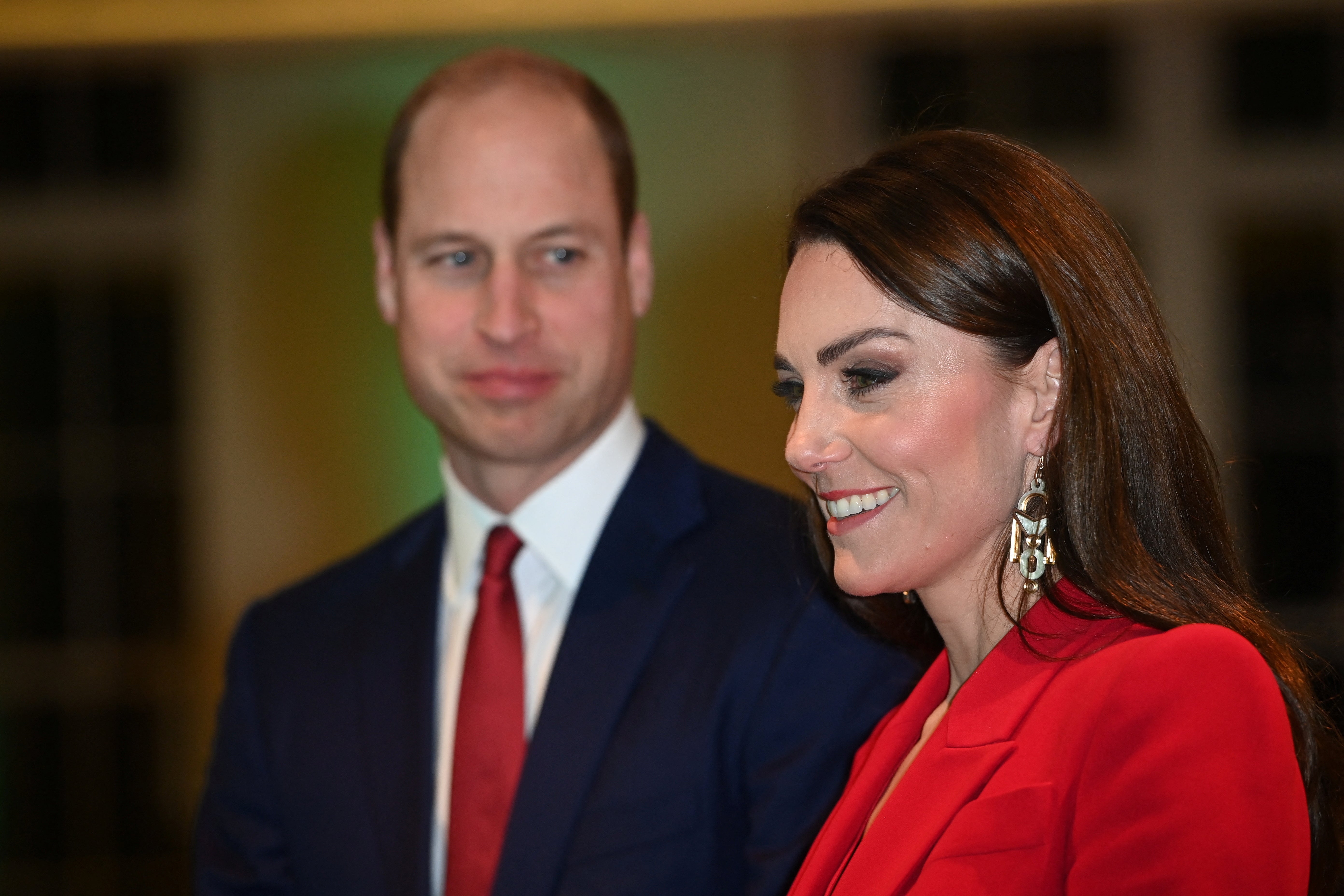 Prince William, Prince of Wales, and Catherine, Princess of Wales, attend a pre-campaign launch event, hosted by The Royal Foundation Centre for Early Childhood, at BAFTA