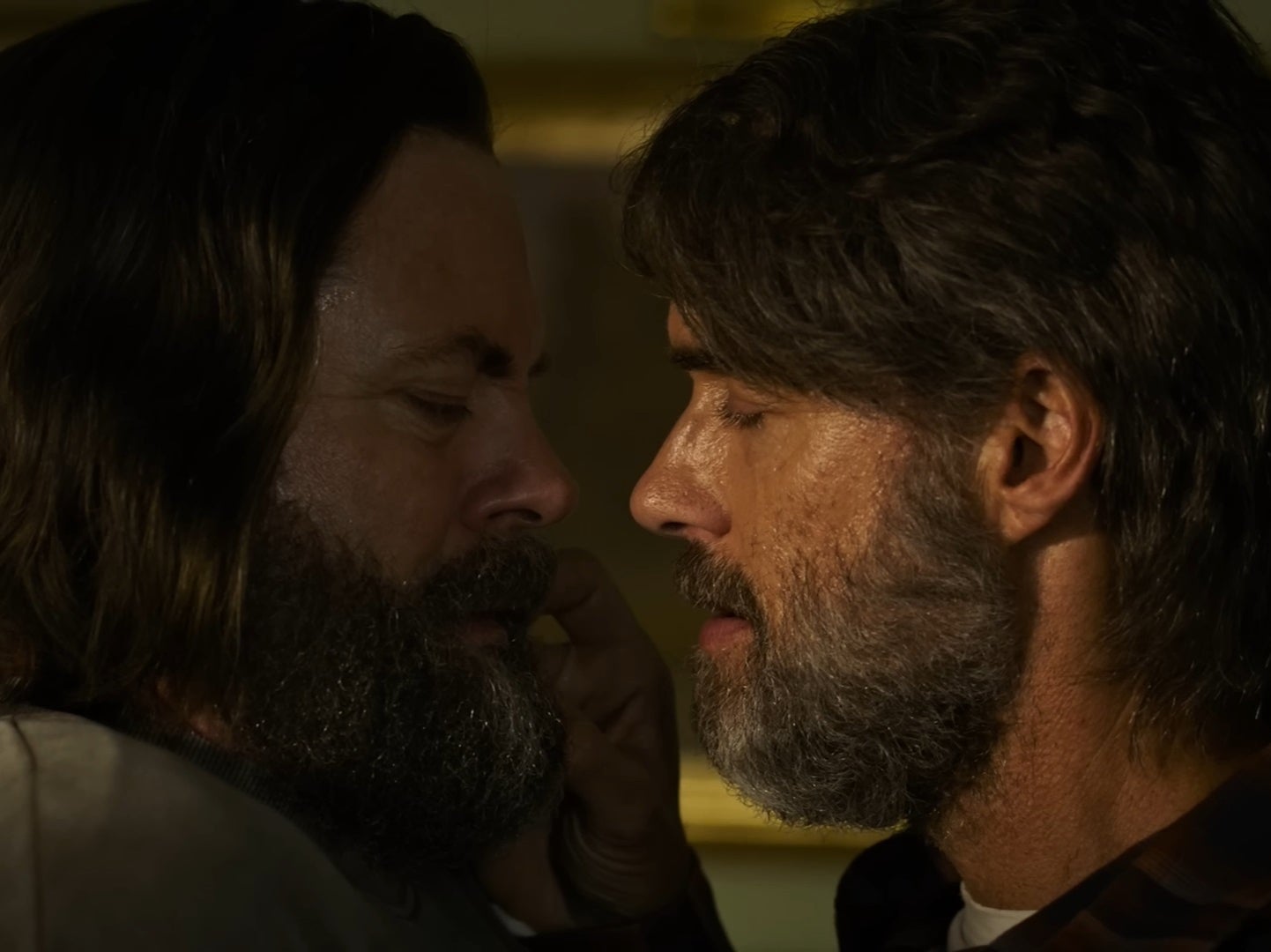 Love after the apocalypse: Nick Offerman and Murray Bartlett in ‘The Last of Us'