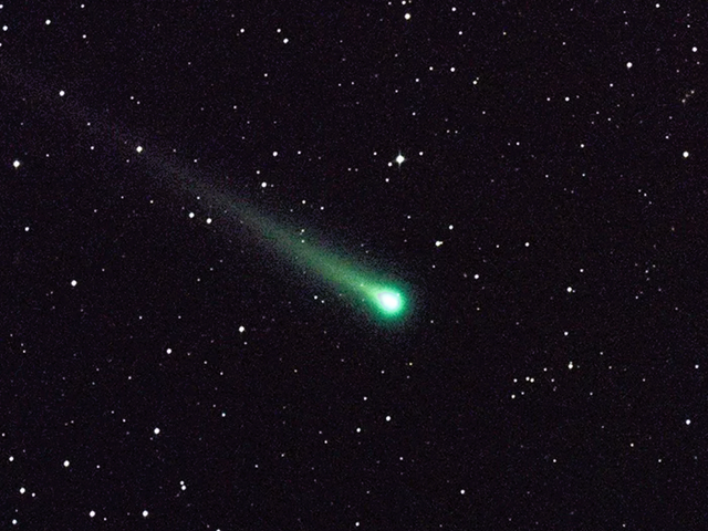 <p>The comet C/2022 E3 (ZTF), which made its closest approach to Earth on 1 February, 2023, has a tail that appears to glow green</p>