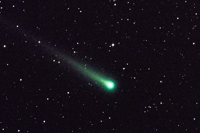 <p>The comet C/2022 E3 (ZTF), which made its closest approach to Earth on 1 February, 2023, has a tail that appears to glow green</p>