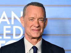 Tom Hanks to be de-aged using AI in new film from Forrest Gump director Robert Zemeckis