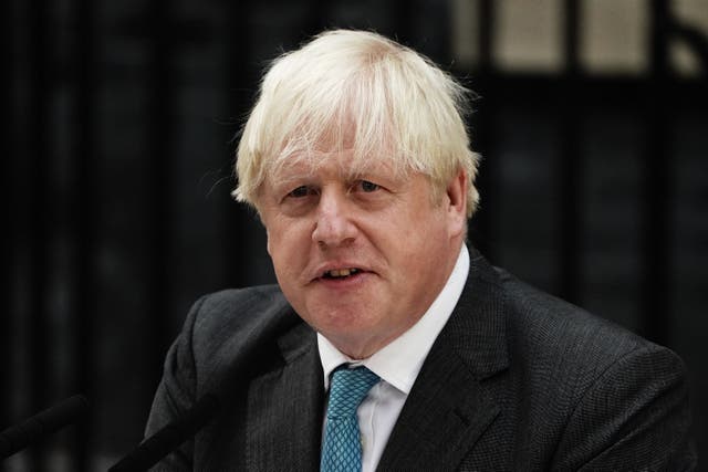 Boris Johnson posted a social media video on the third anniversary of Brexit (Aaron Chown/PA)