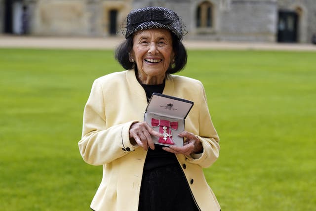 Lily Ebert said she ‘never thought’ she would receive an MBE after being liberated from Auschwitz as a 20-year-old in 1945 (Andrew Matthews/PA Wire)